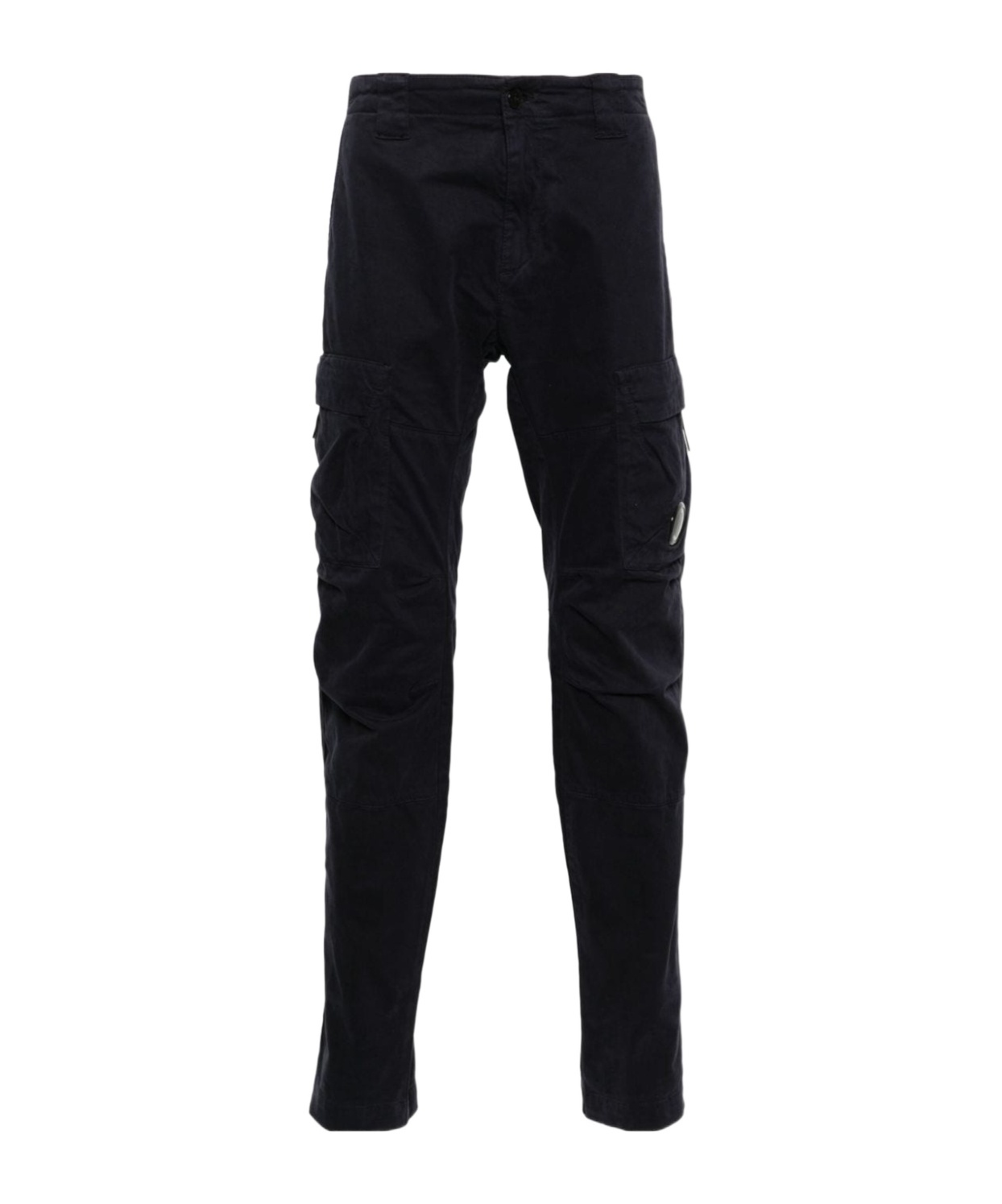 C.p. Company Lens-embellished Cargo Pants In Black