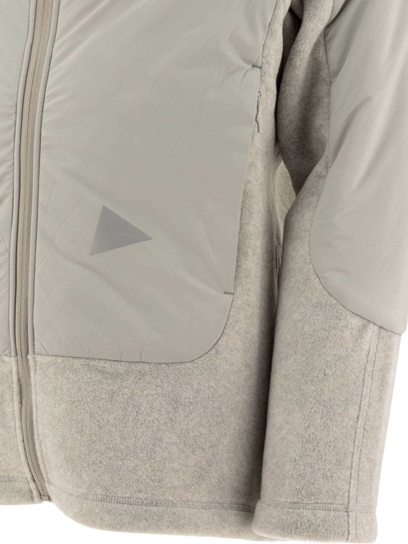 And Wander Jacket With Fleece Insert Jackets Grey In Nude