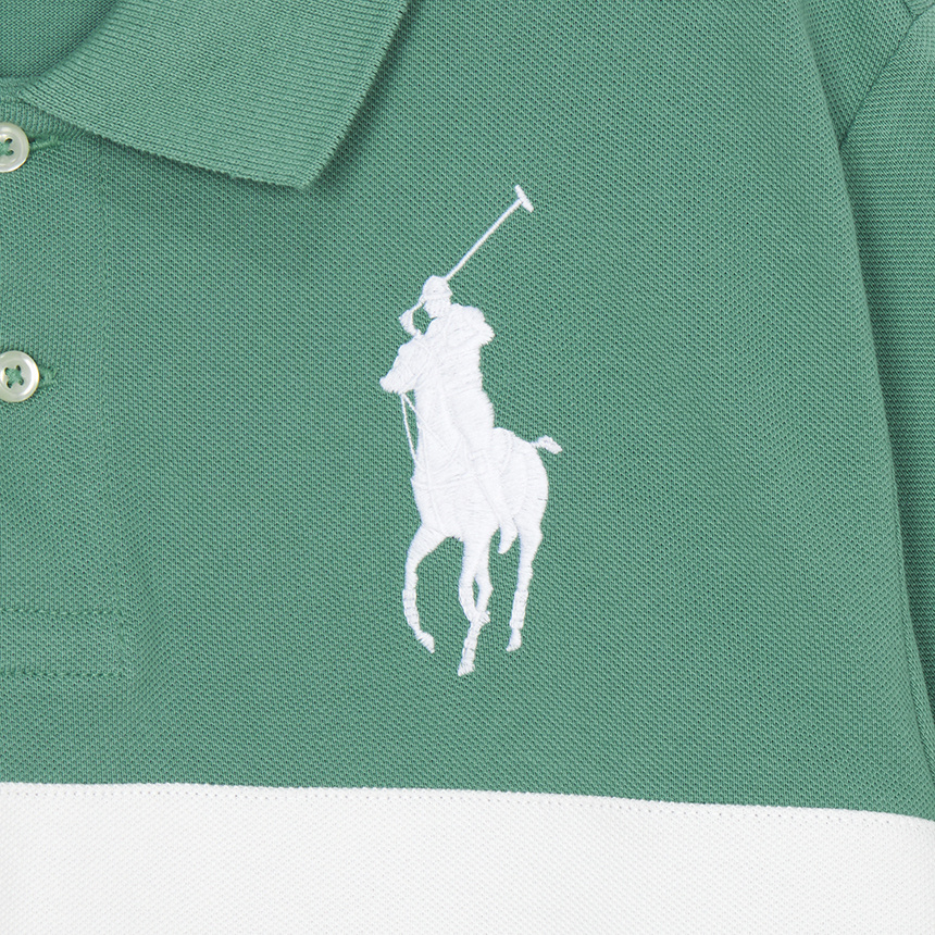 Polo Ralph Lauren Pony Color Block Mesh Polo Shirt In Multi