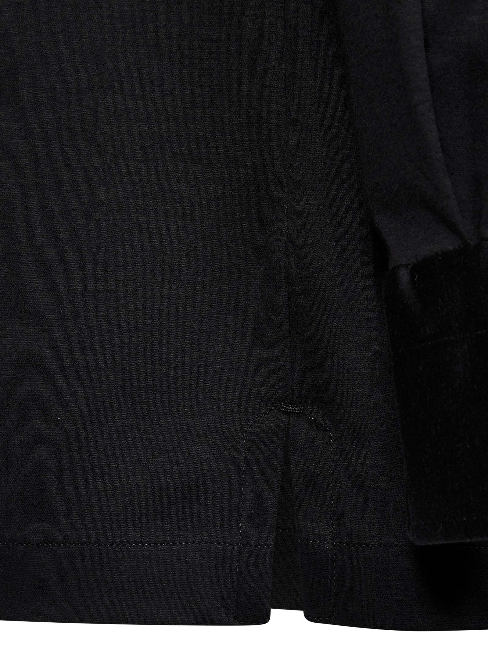 Shop Kiton Long-sleeved Polo Shirt In Black
