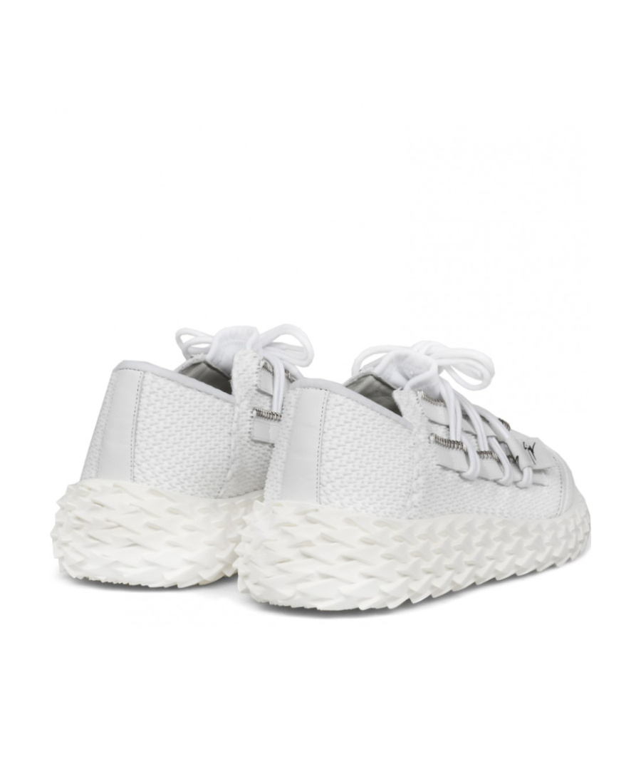 Shop Giuseppe Zanotti Tie Low-top Casual Sneakers In White