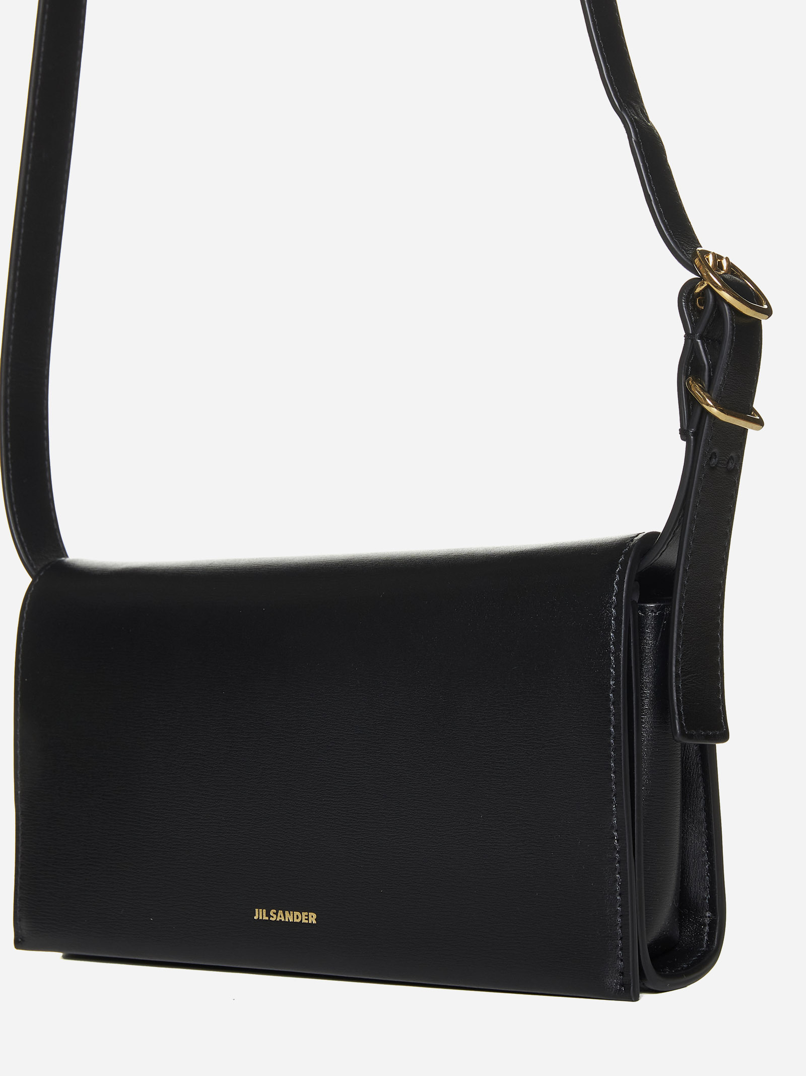 JIL SANDER JIL SANDER LOGO PRINTED SHOULDER BAG