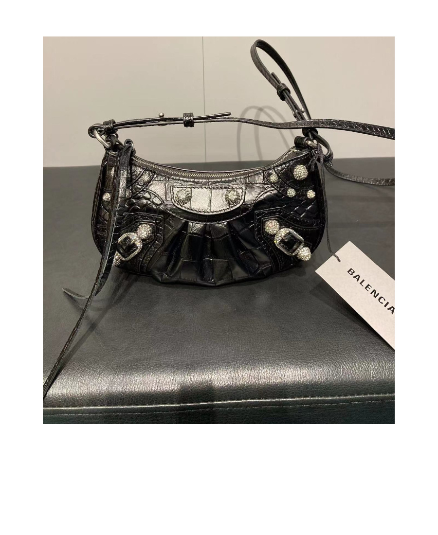 Balenciaga Borsa Le Cagole Mini Con Catena Da Donna In Nero In Black