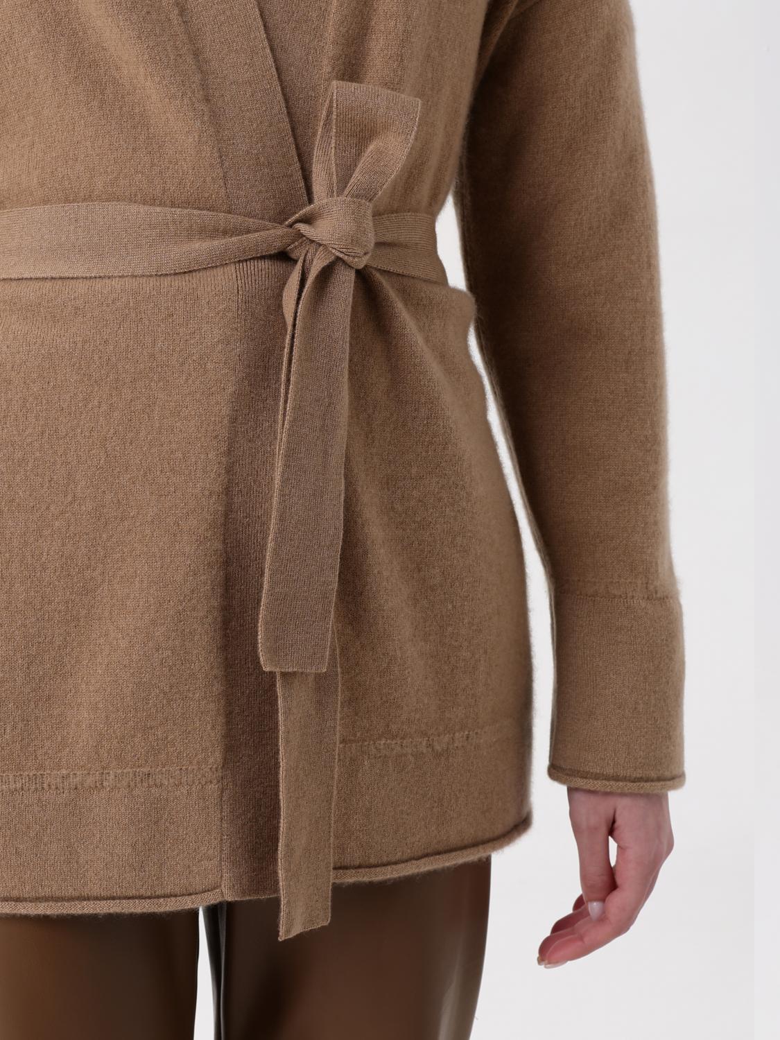 Max Mara Cardigan Woman Camel In Brown