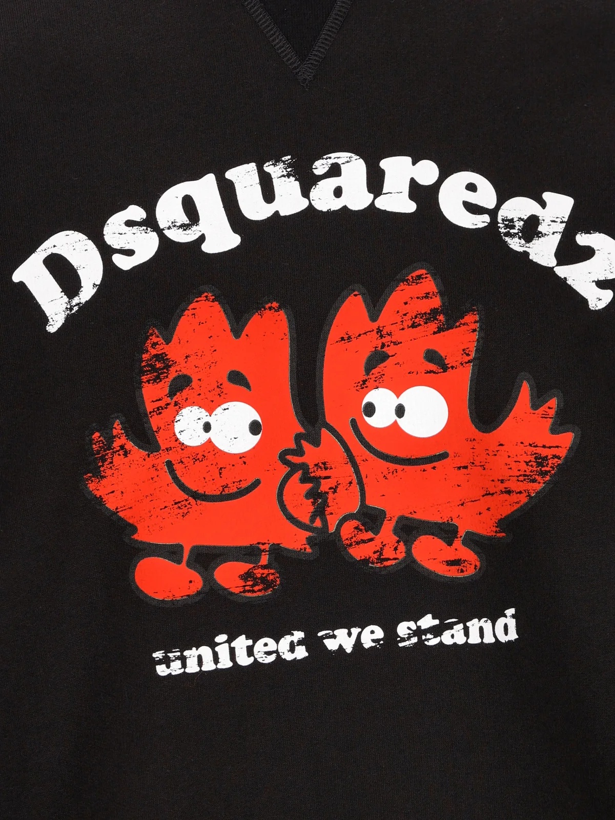 Dsquared2 Logo-print Cotton Sweatshirt In Black