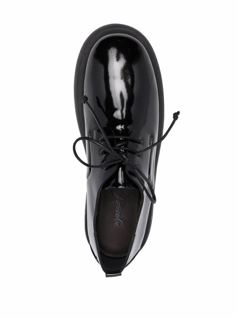 Marsèll Round Head Lace Up Derby Shoes In Black