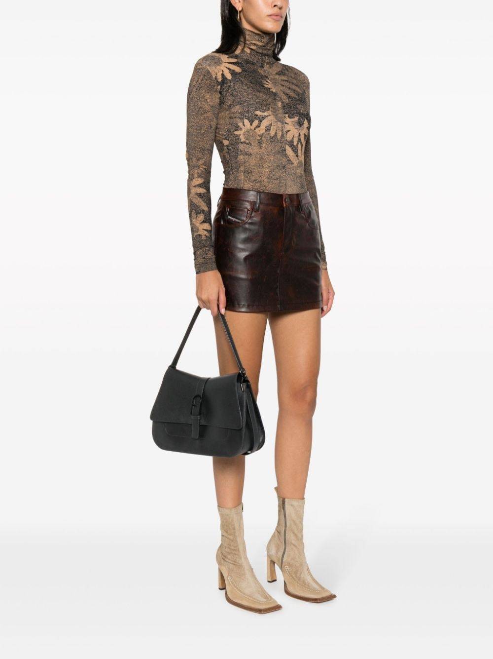 Furla Flow Large Top Handle Bags In Black