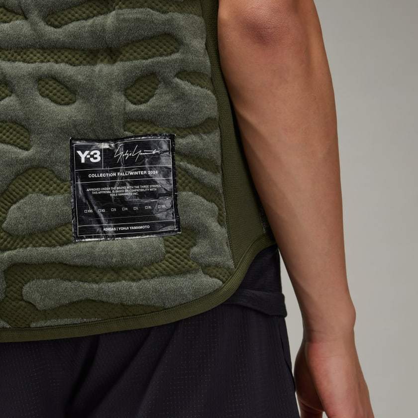 Y-3 Running Engineered Insulated Vest In Night Cargo