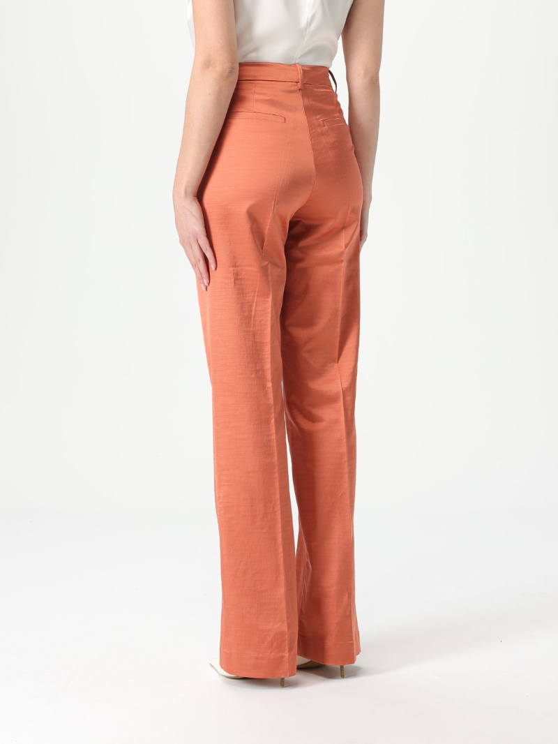 Pinko Straight-leg Tailored Pants In Orange