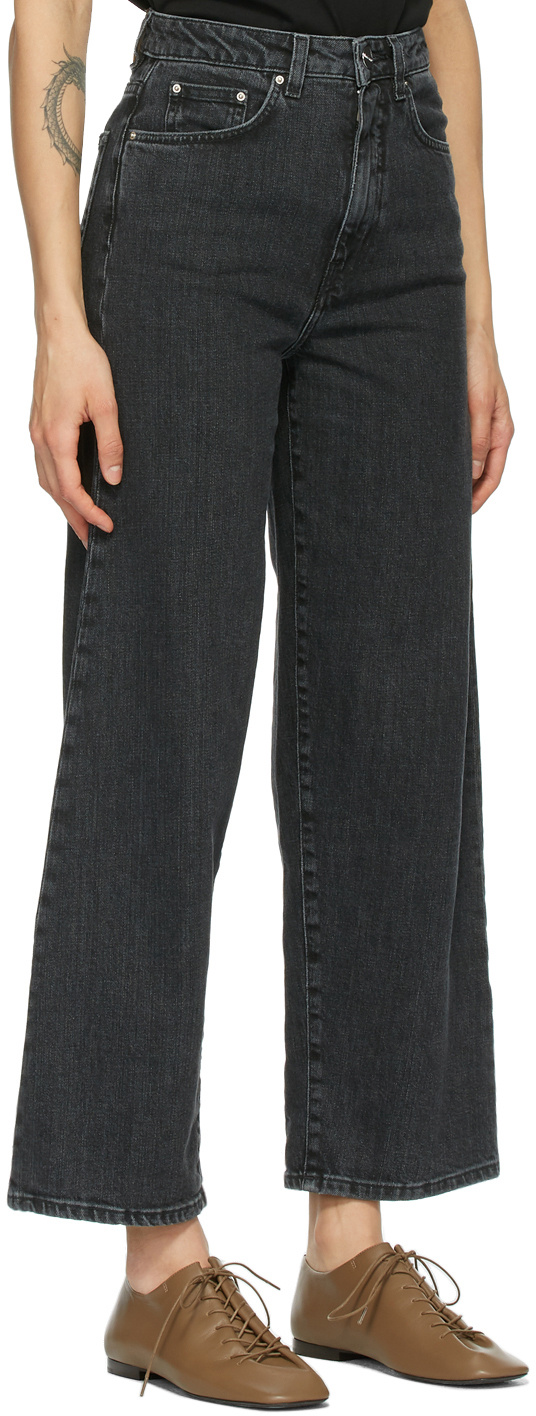 Totême Wide-legged Jeans In Black