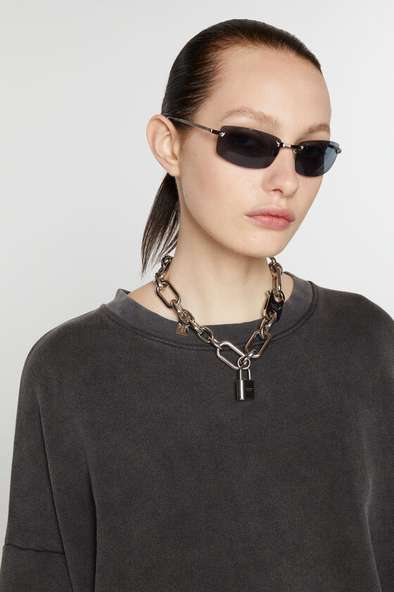 ACNE STUDIOS PADLOCK CHAIN NECKLACE