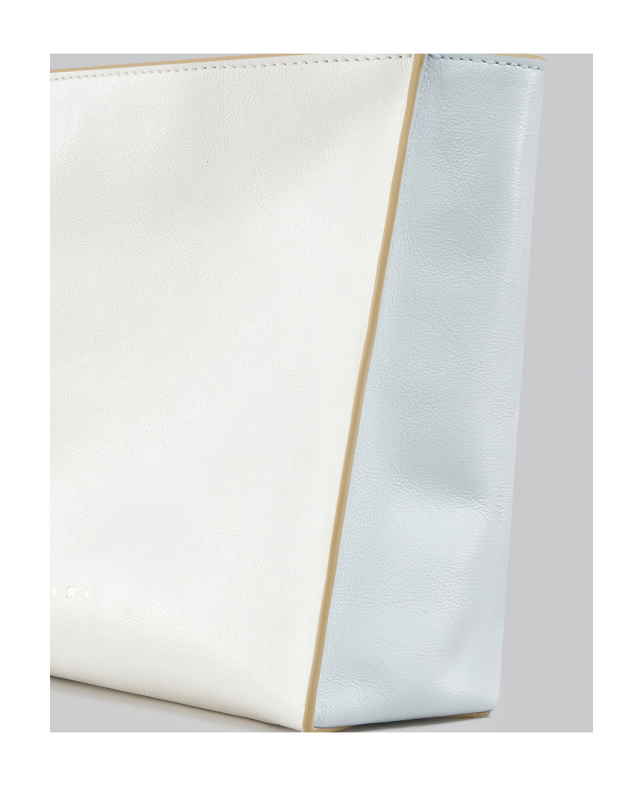 MARNI COLOURBLOCK LOGO-PRINT CLUTCH