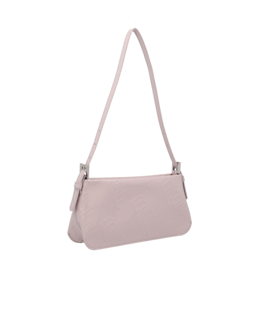 By Far Dulce Logo Embossed Shoulder Bag In Nude