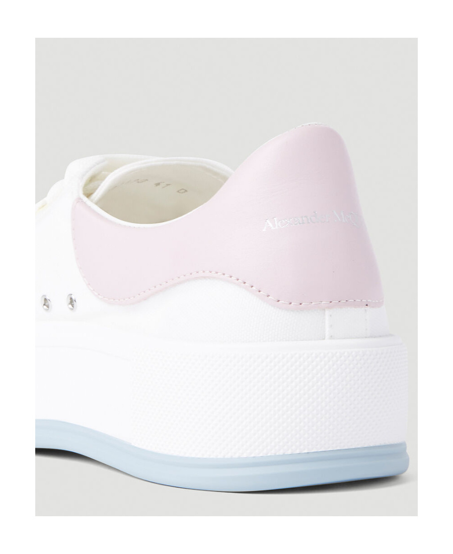 Alexander Mcqueen Deck Plimsoll Low-top Sneakers In White