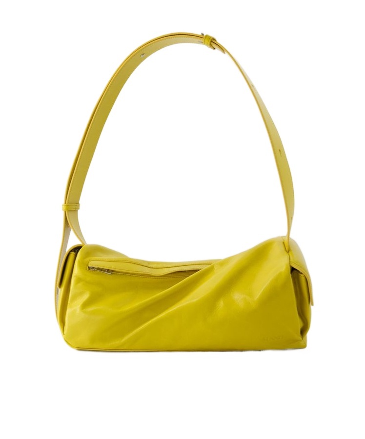 Sunnei Zipped Shoulder Bag In Yellow