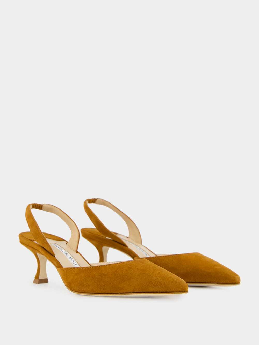 Manolo Blahnik Pointed High-heeled Sandals In Animal Print