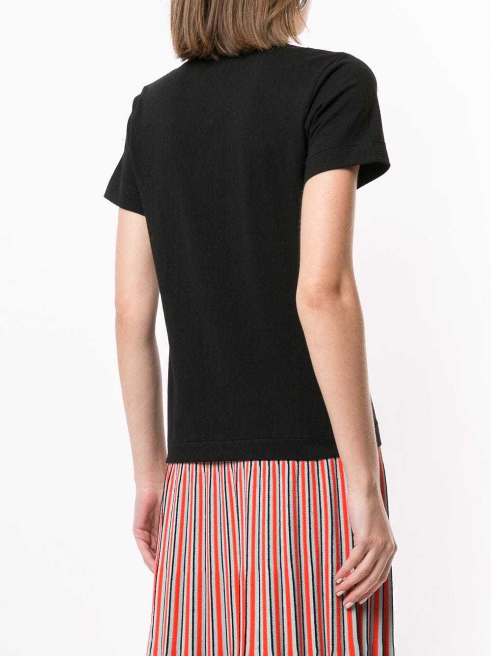 Comme Des Garçons Play Logo-patch T-shirt In Black