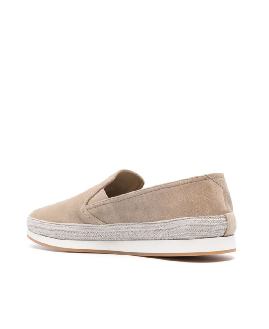 Prada Suede Slip-on Espadrilles In Nude