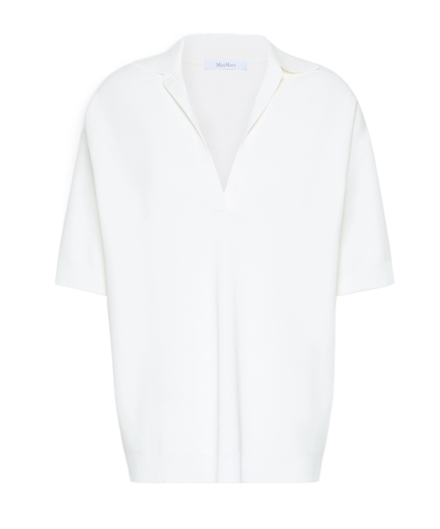 Max Mara Short Sleeve Sweater In White