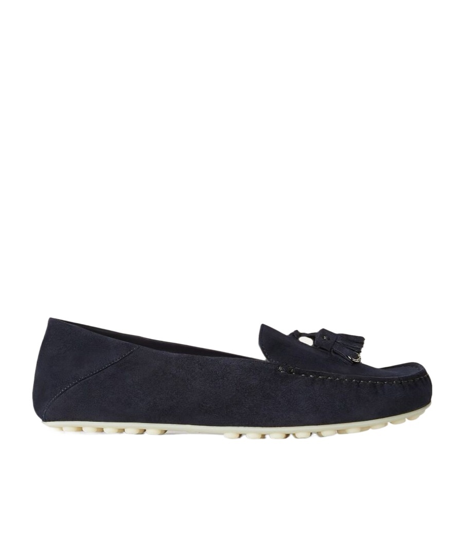 Loro Piana Suede Tassel Moccasin Loafers In Black