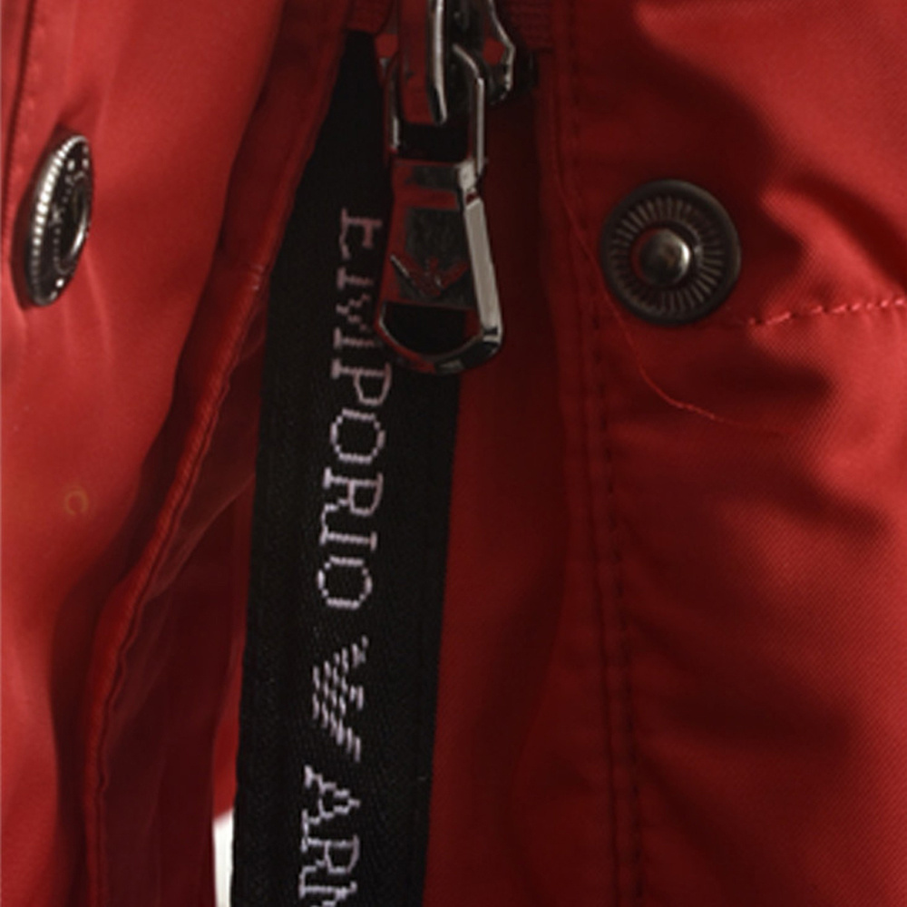 EMPORIO ARMANI EAGLE LABEL HOODED COTTON-PADDED SUIT 