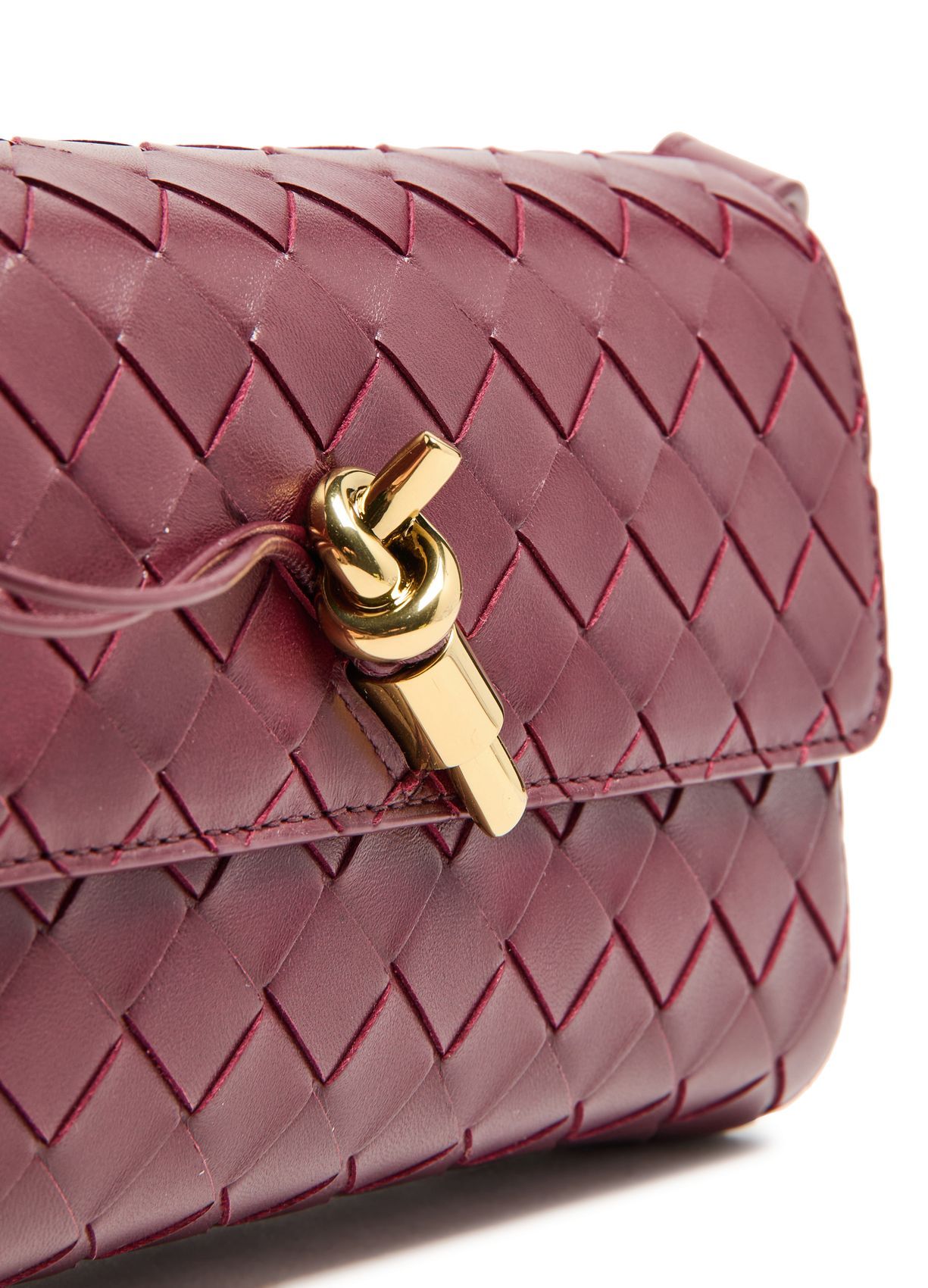 Shop Bottega Veneta Flap Shoulder Bag In Red