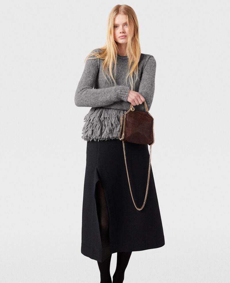 Stella Mccartney Kick-flare Midi Skirt In Black