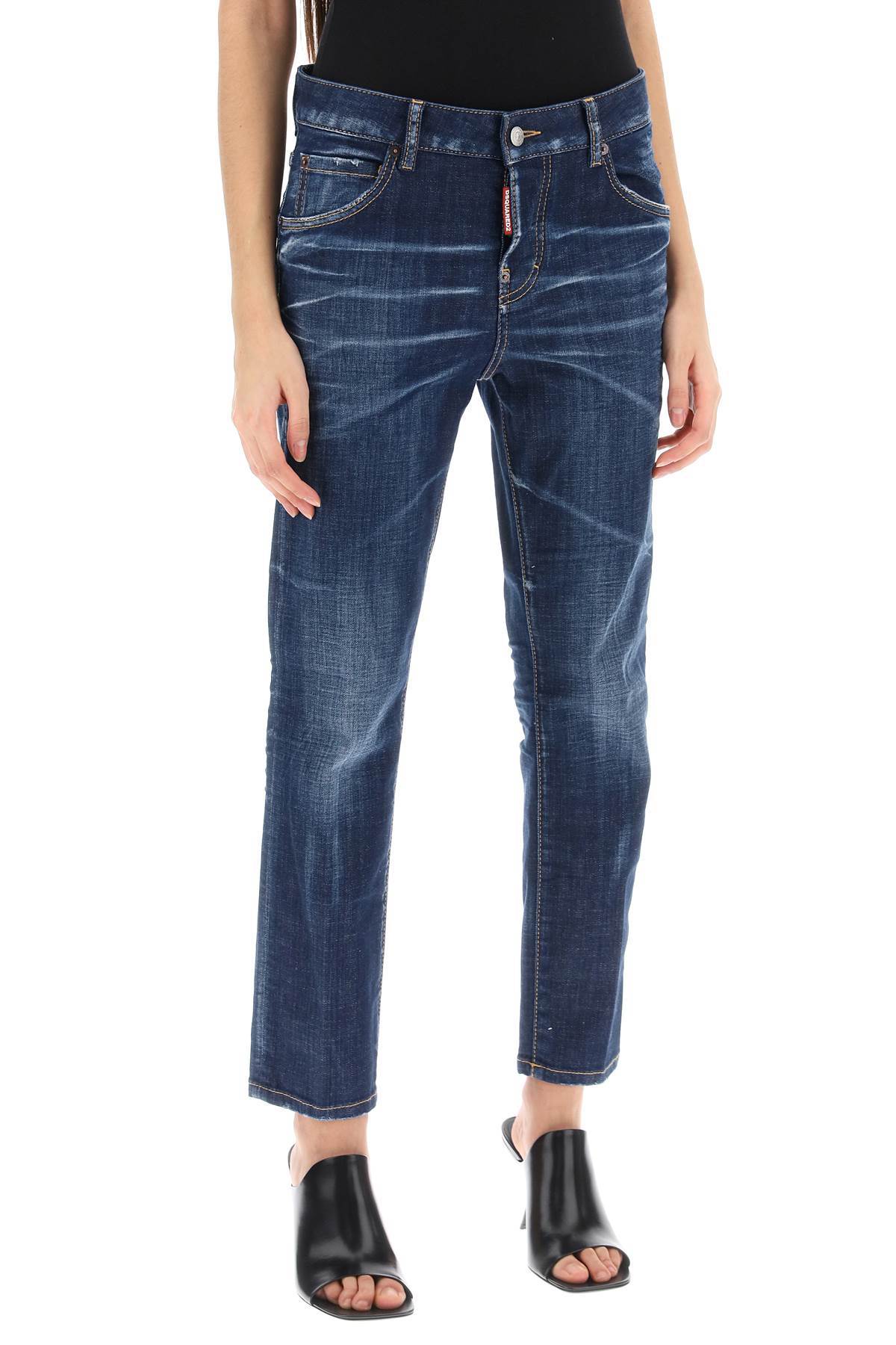 Dsquared2 Skater Slim-cut Jeans In Black