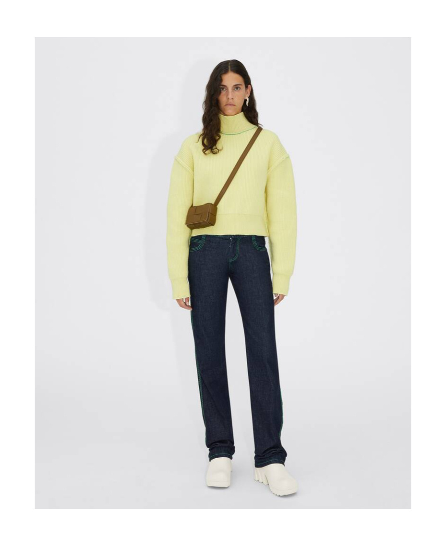 Bottega Veneta Intrecciato Leather Mini Bag In Brown