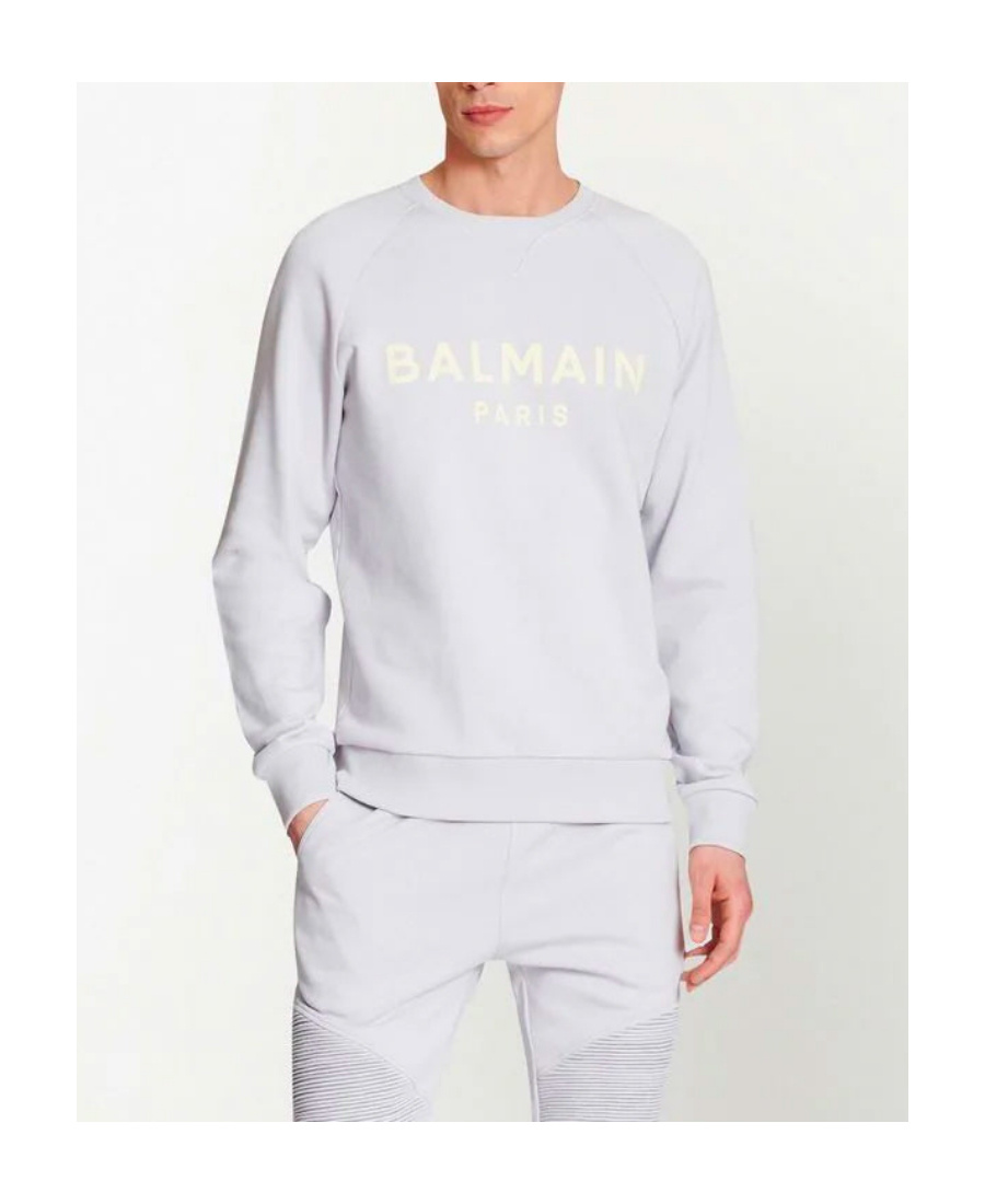 Balmain Cotton Printed  Logo Sweatshirt