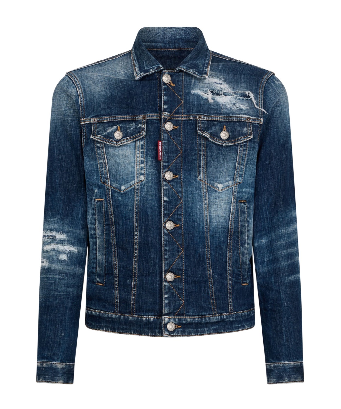 Shop Dsquared2 Dan Jeand Denim Jacket In Blue