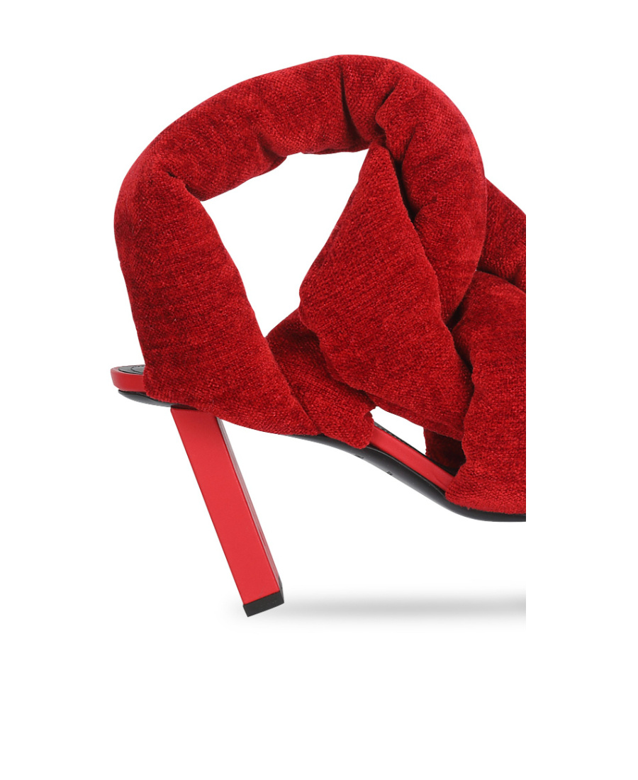 BALMAIN LOGO HIGH-HEELED SANDALS