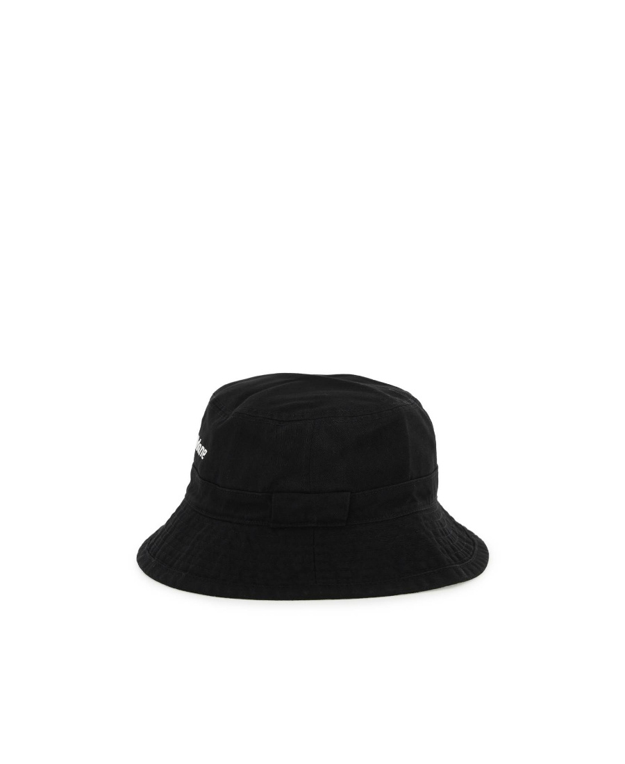 We11 Done Logo-print Bucket Hat In Black