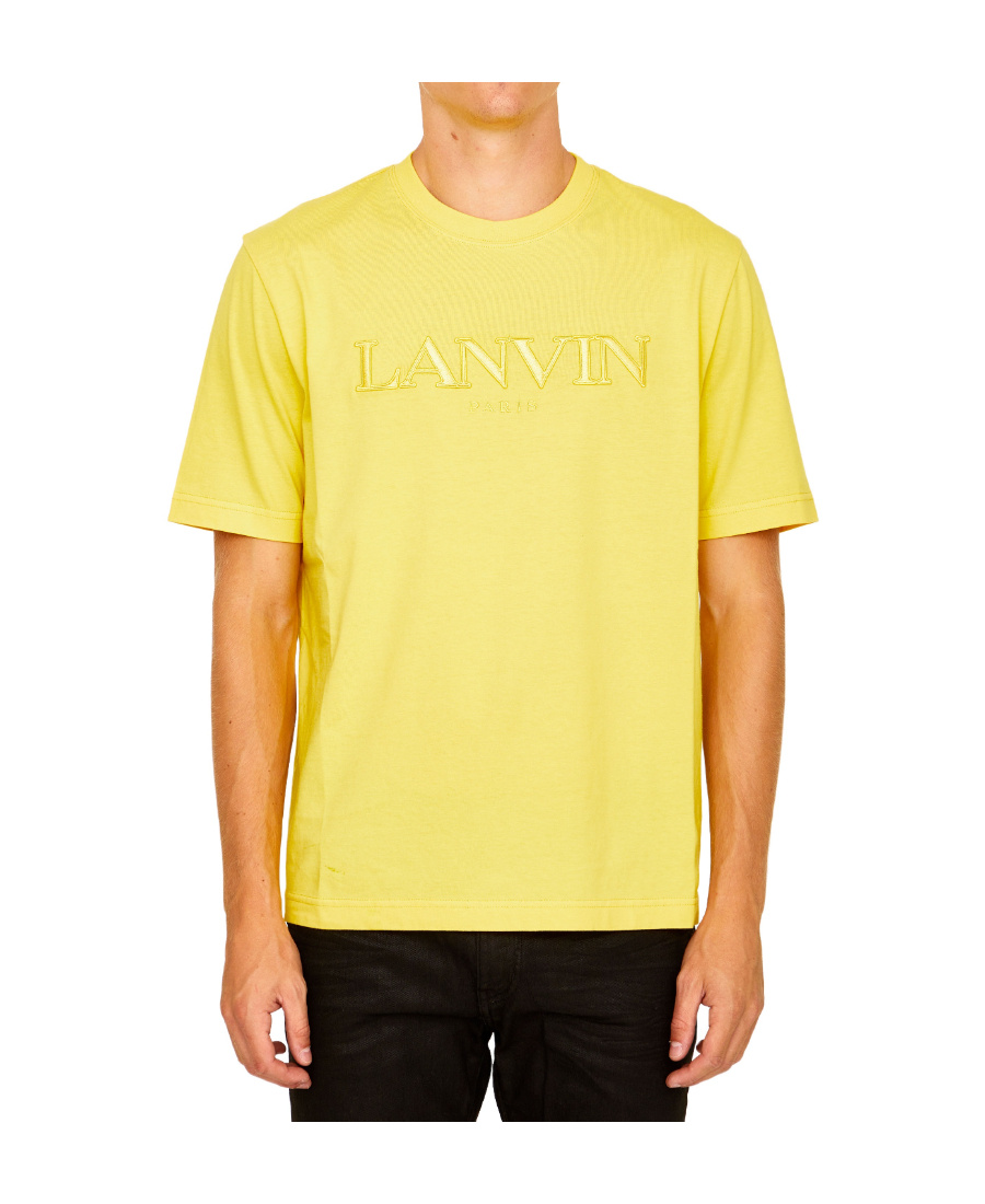 Lanvin Logo Details Short-sleeved T-shirt In Yellow