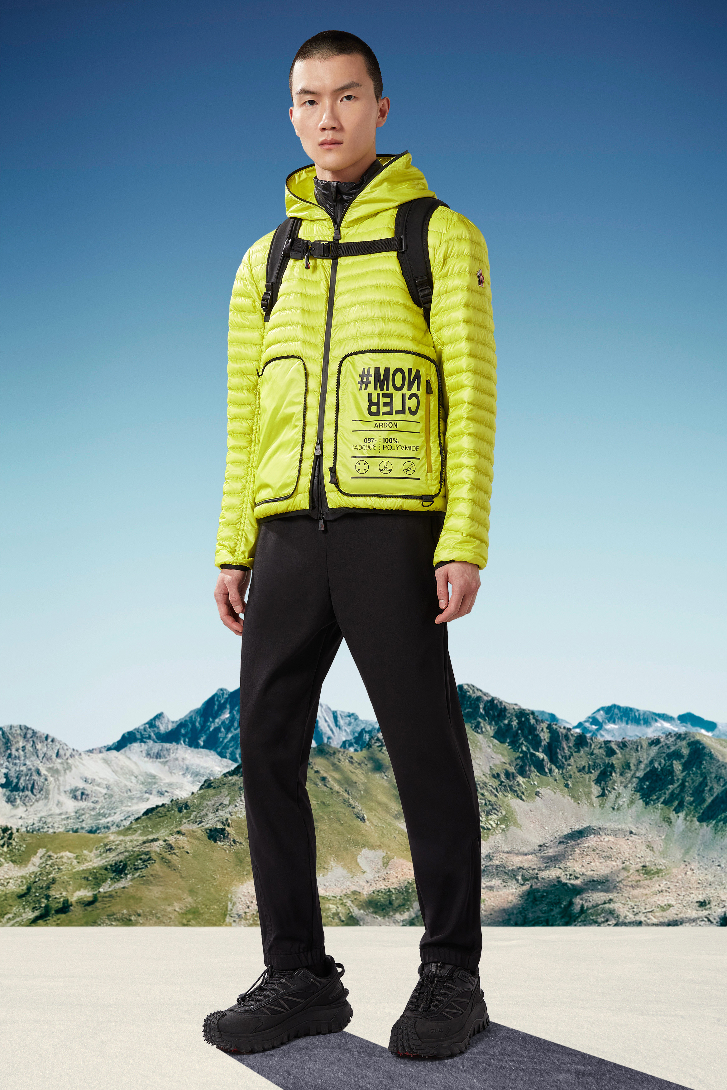 Moncler Slim-cut Stretch Trousers In Black