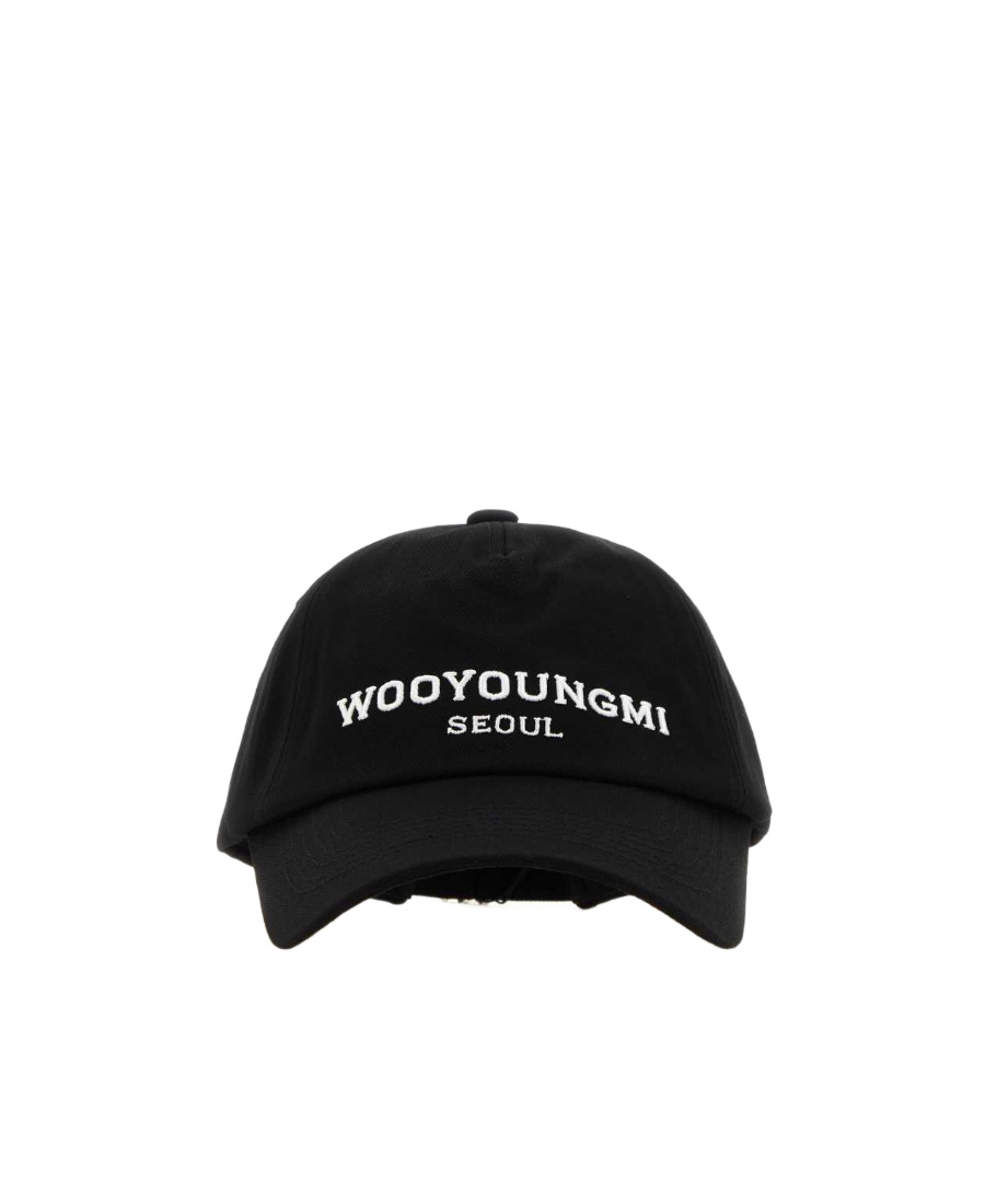 WOOYOUNGMI LOGO-EMBROIDERED COTTON CAP 