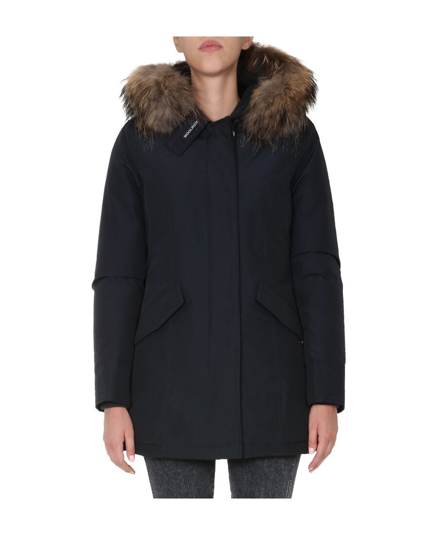 Woolrich Arctic Raccoon Parka Clothing In Black