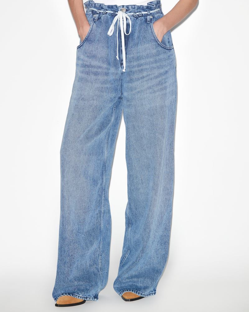 Shop Isabel Marant Jordy Pants In Blue