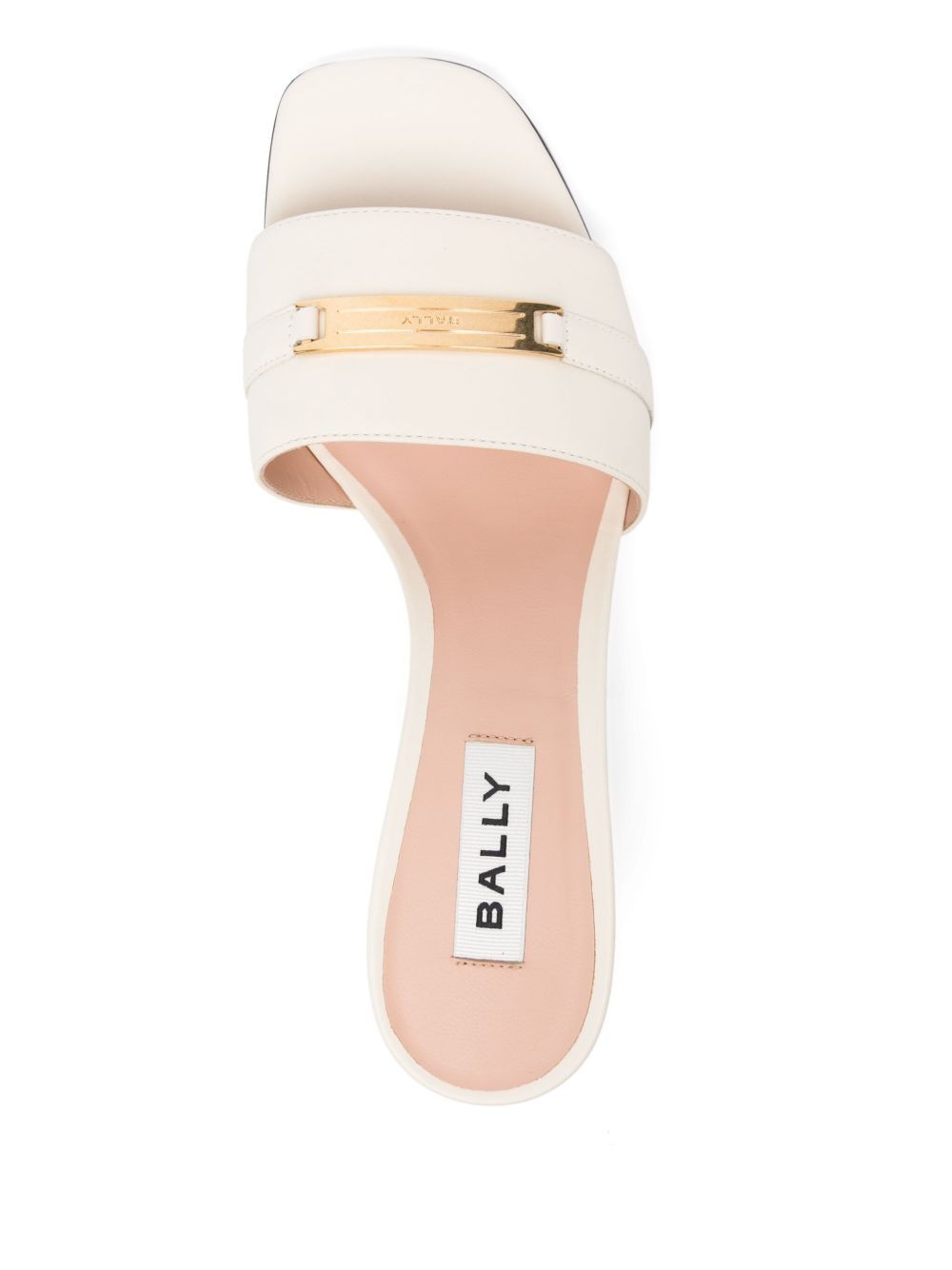 Bally Square Toe High Heel Sandals In Pink