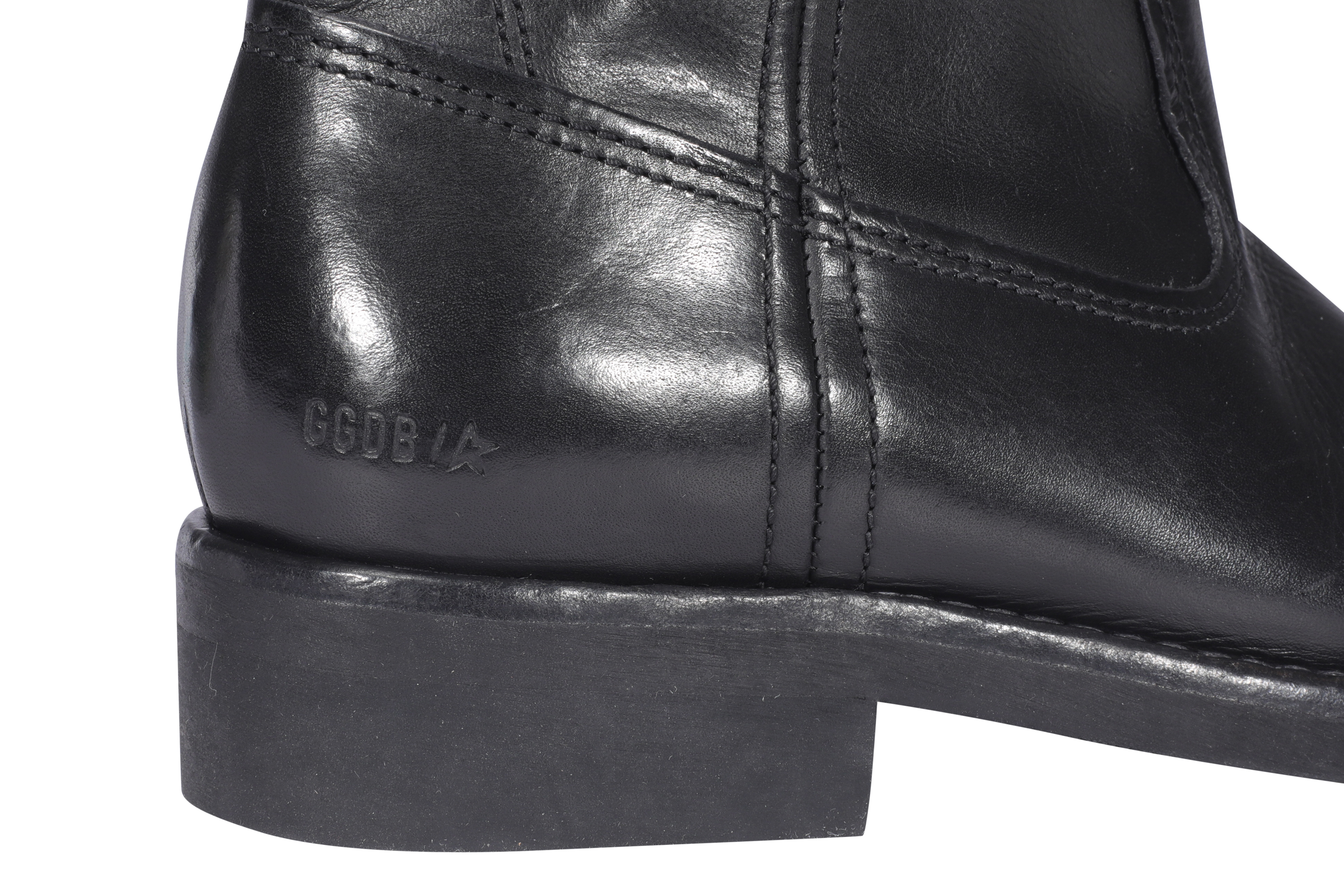 Golden Goose Biker Leather Ankle Boots In Black