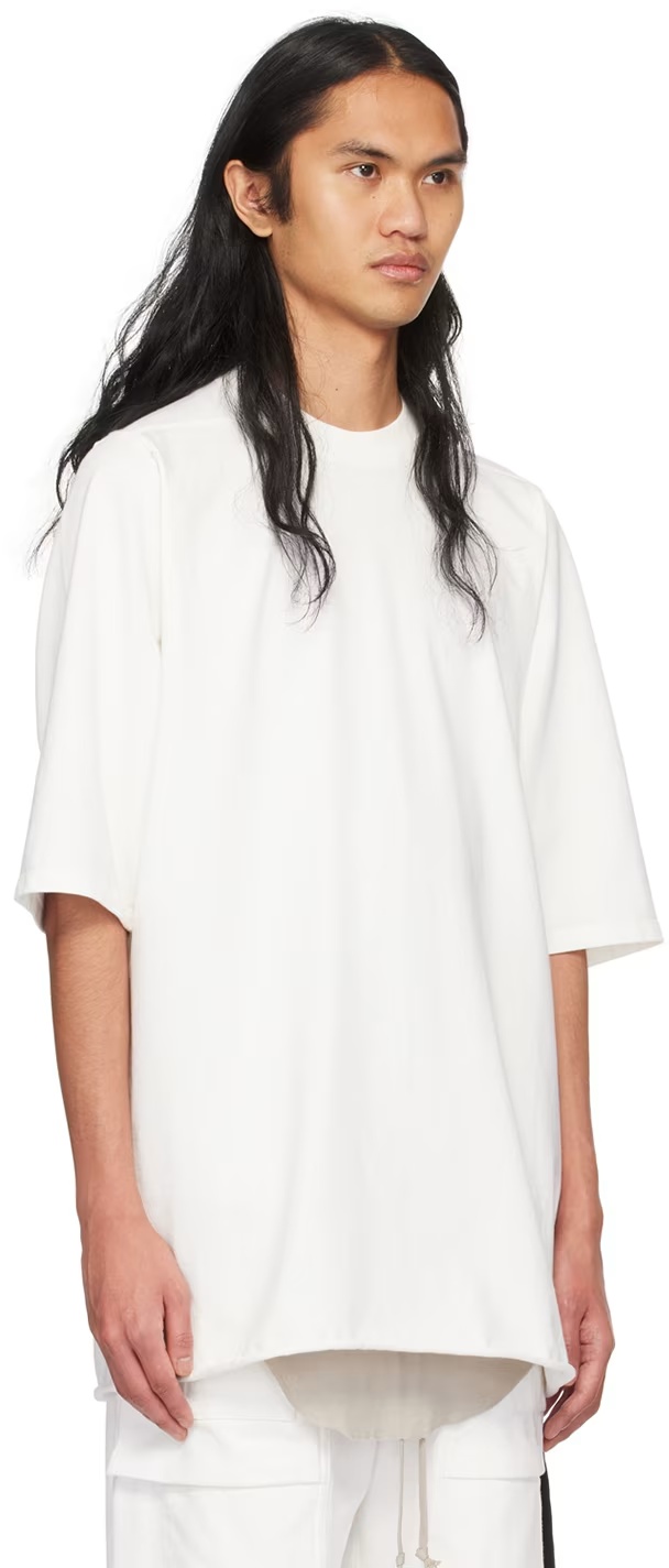 Rick Owens Drkshdw Crew-neck Cotton T-shirt In White