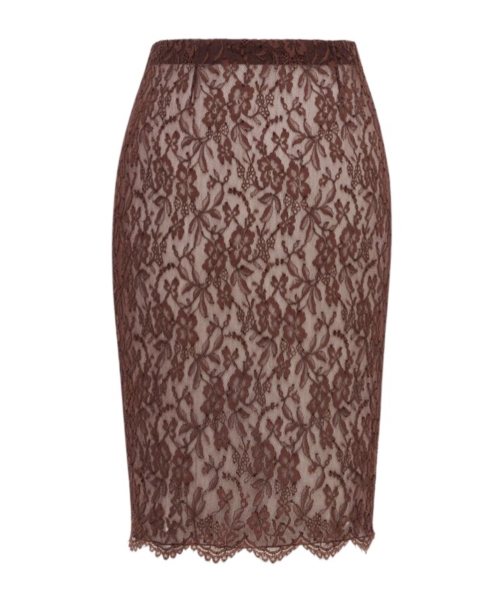 Saint Laurent Skirt In Brown