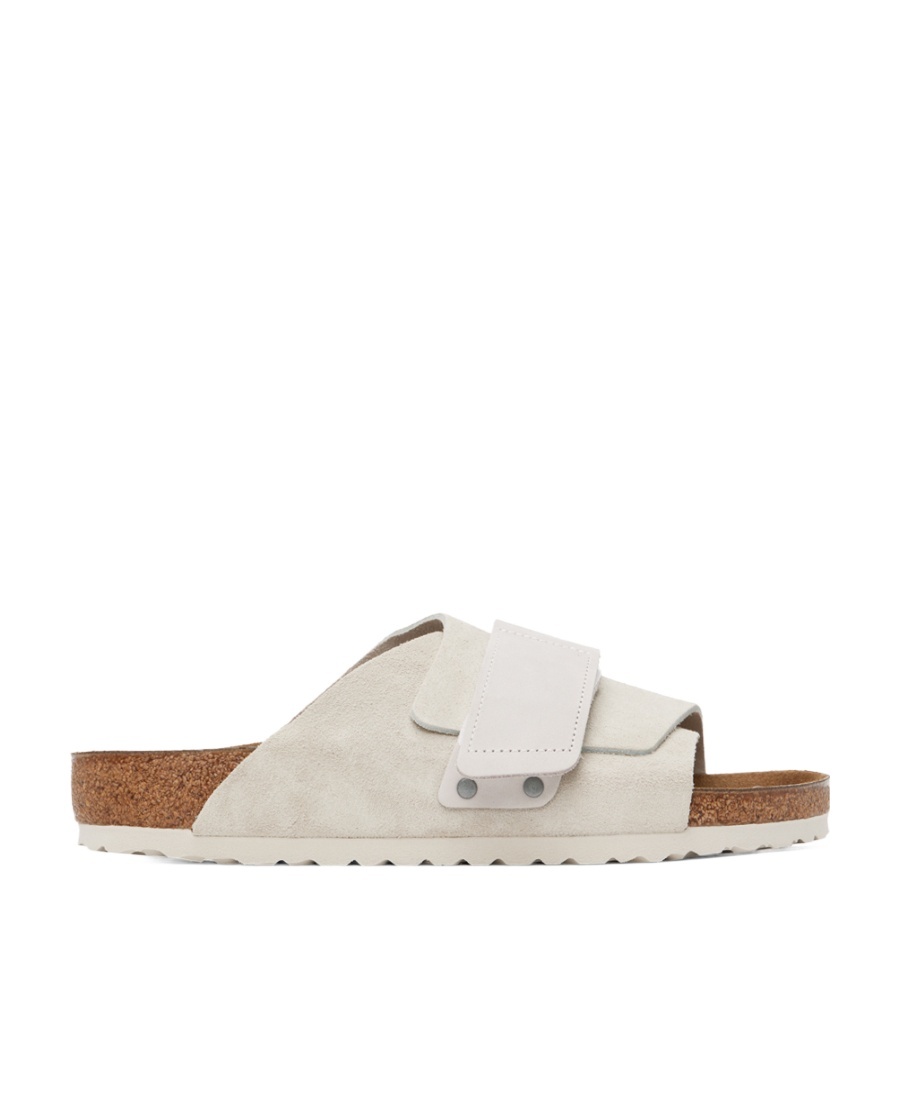 Birkenstock Kyoto Suede Slides In White