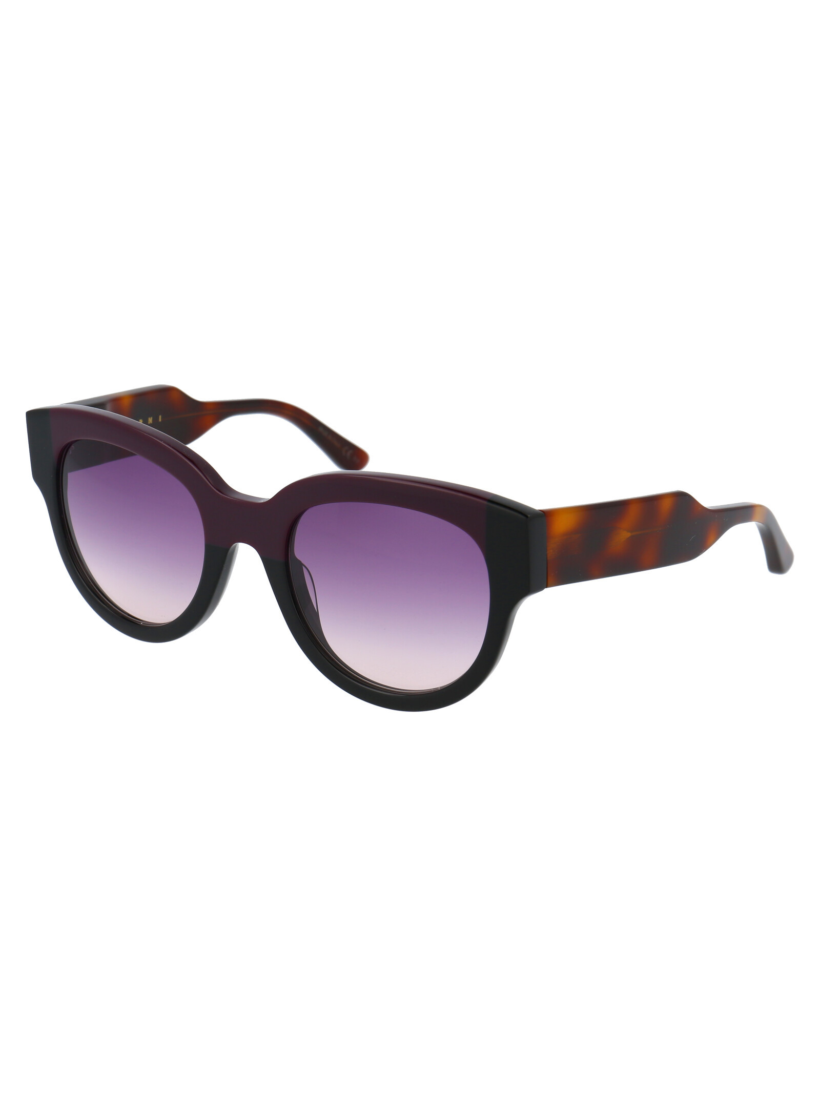 Marni Logo Metal Sunglasses In Purple