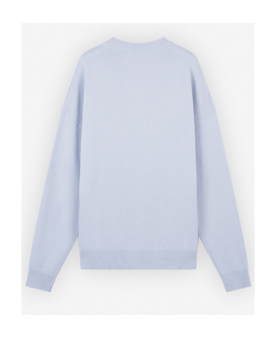 Maison Kitsuné Fox Head Intarsia Comfort Jumper In White