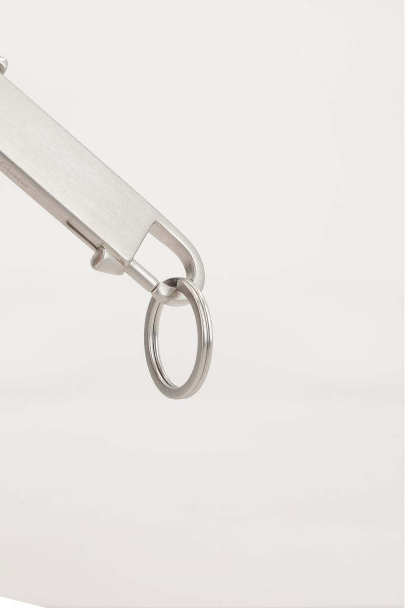 Rick Owens Gemini Keyring In Gray