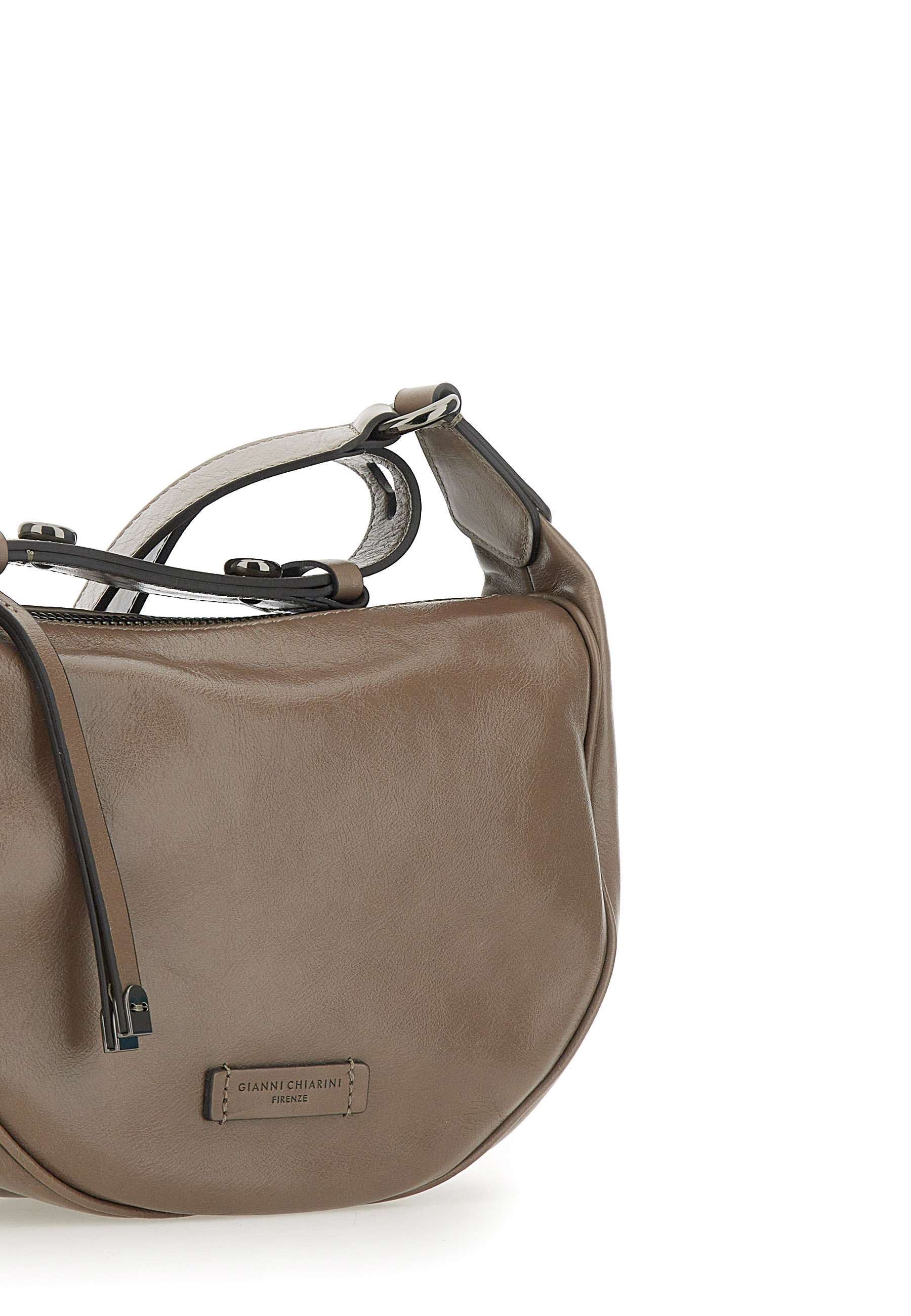 Gianni Chiarini Logo Patch Shoulder Bag In Brown