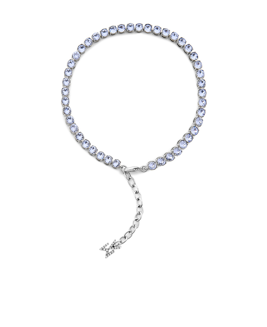 Amina Muaddi Crystal Bracelet In White