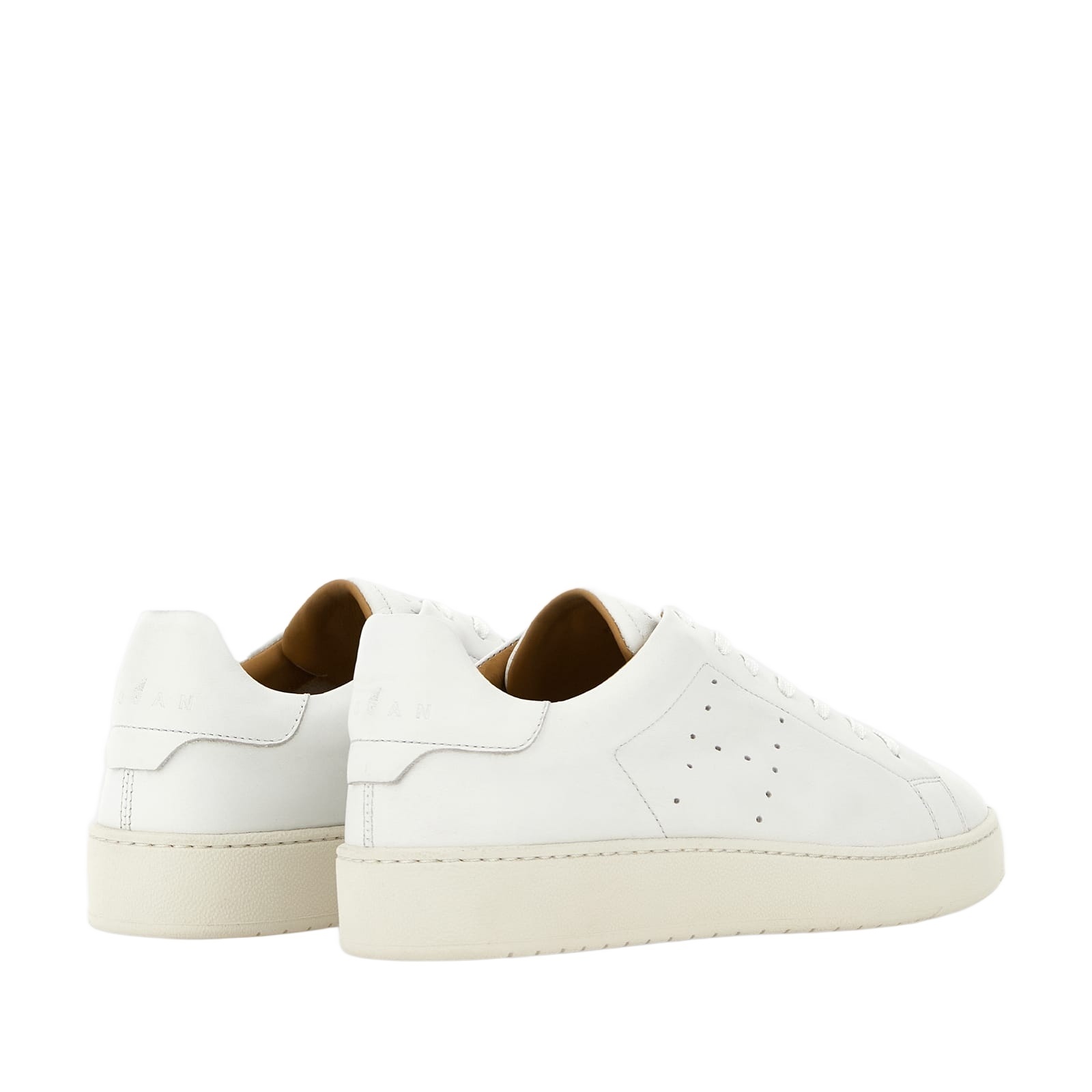 Hogan Round Toe Sneakers In White