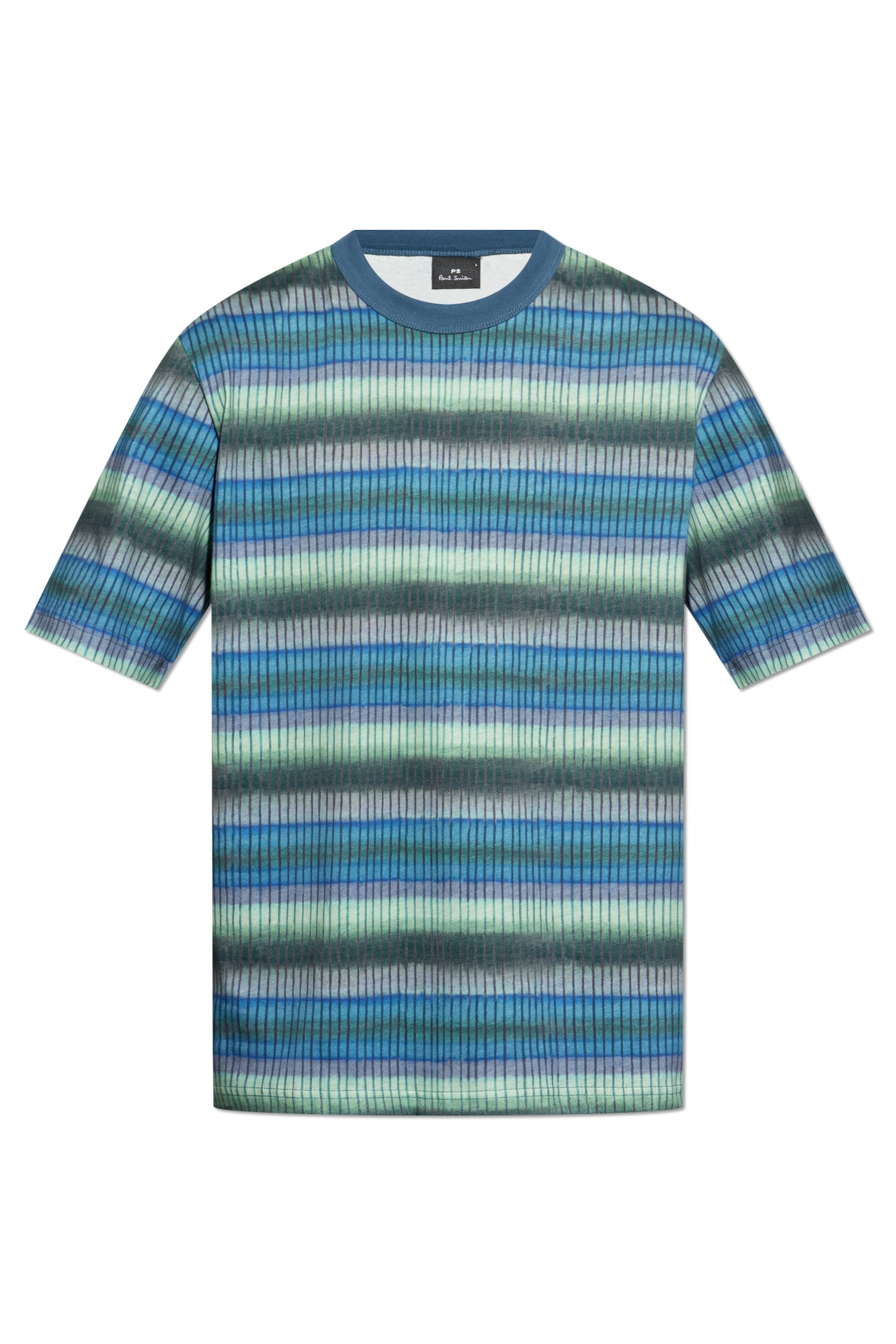 Shop Ps By Paul Smith Striped T-shirt In Blue